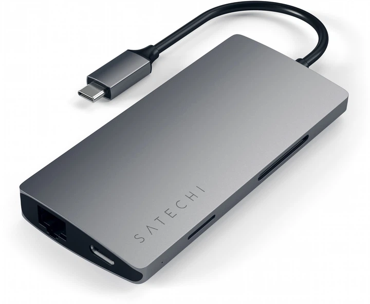 Hub USB Satechi Type-C Multi-Port Adapter 4K z Ethernetem V2 Space Gray (ST-TCMA2M) - obraz 2