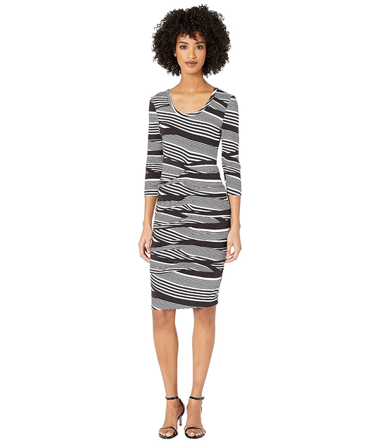 nicole miller pleated dress