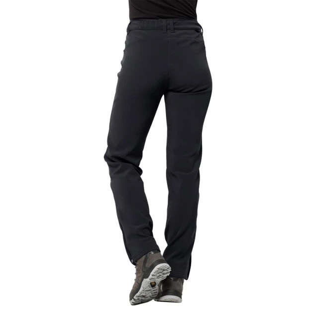 Штани утеплені ZENON SOFTSHELL PANTS WOMEN Jack Wolfskin 1505111-6000 40 Чорний (4055001928200) - Фото 3 Штани утеплені ZENON SOFTSHELL PANTS WOMEN Jack Wolfskin 1505111-6000 40 Чорний (4055001928200) - изображение 3
