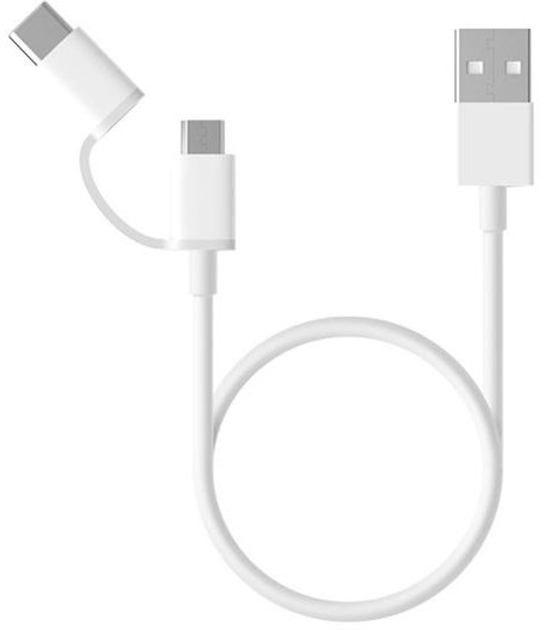  Xiaomi Mi 2-in-1 USB Cable (Micro USB to Type C) 100 см .