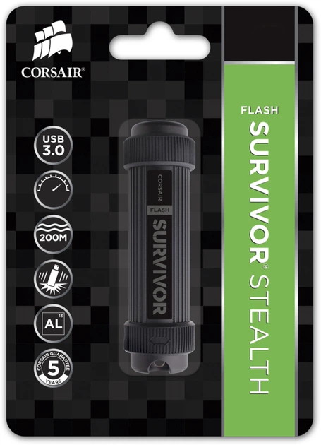 Pendrive Corsair Flash Survivor w stylu wojskowym USB 3.0 64 GB (CMFSS3B-64 GB) - obraz 4