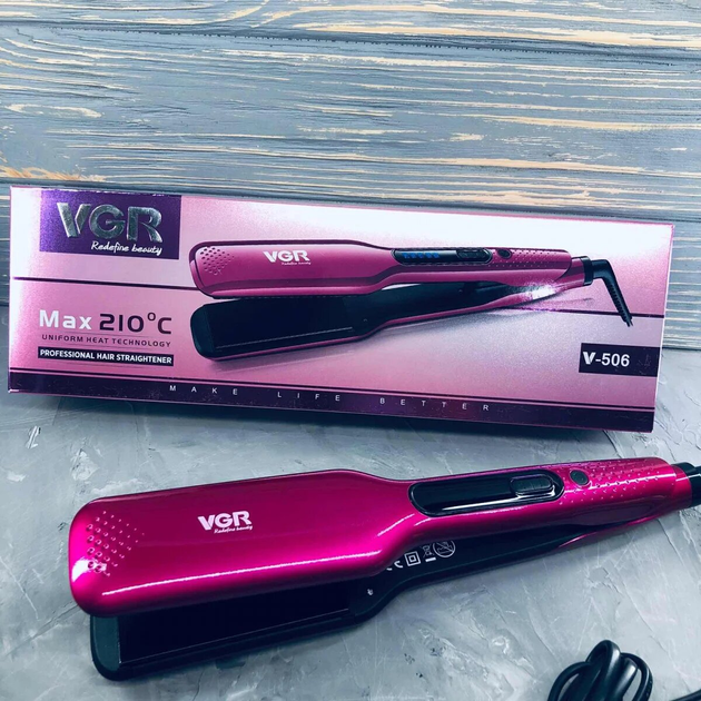 Утюжок для волос VGR V-506 Розовый (3648) - изображение 3