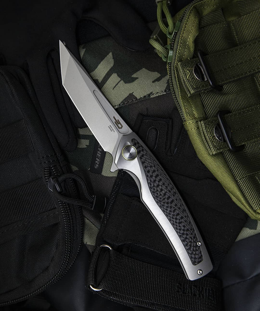 Нож складной Bestech Knife PREDATOR Grey BT1706B AE-1534 - изображение 2