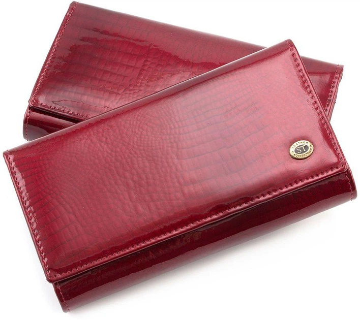 Женский кожаный кошелек ST Leather S8001A Red - Фото 1 Женский кожаный кошелек ST Leather S8001A Red - изображение 1