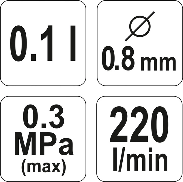 Pistolet do malowania YATO HVLP 0.8 mm (5906083923579) - obraz 3