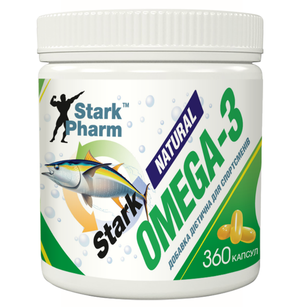 Жирные кислоты Stark Pharm Omega 3 360 капсул - Фото 1 Жирные кислоты Stark Pharm Omega 3 360 капсул - изображение 1