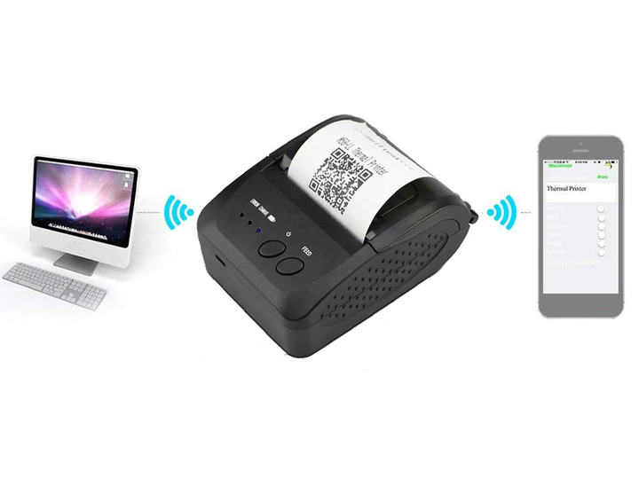 Термопринтер BauTech Для чеків Bluetooth мобільний Чорний (1007-079-00) - зображення 7