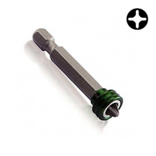 Насадка 1/4" 50мм PH2 під шуруповерт (з обмежувачем) FQBB0802 TOPTUL - Фото 1 Насадка 1/4" 50мм PH2 під шуруповерт (з обмежувачем) FQBB0802 TOPTUL - зображення 1