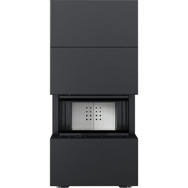 Камінна топка Kratki NBC 7 в обудові HOME EASY BOX стальний - чорний - изображение 4