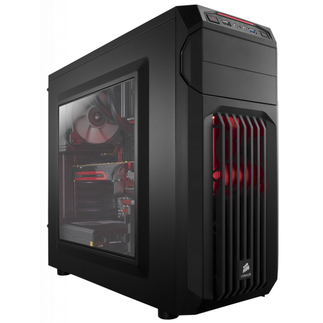 Корпус CORSAIR Carbide Series SPEC-01 RED LED (CC-9011050-WW) - изображение 9