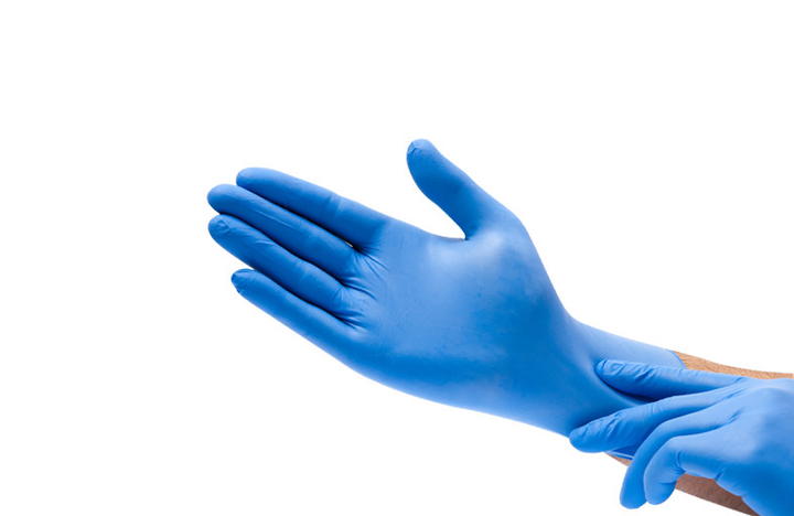 Перчатки SafeTouch Advanced Slim Blue Medicom нитриловые без пудры размер XS 100 штук - изображение 1