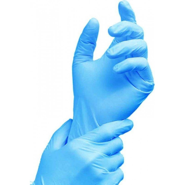 Перчатки SafeTouch Slim Blue Medicom размер S 100 штук - изображение 1