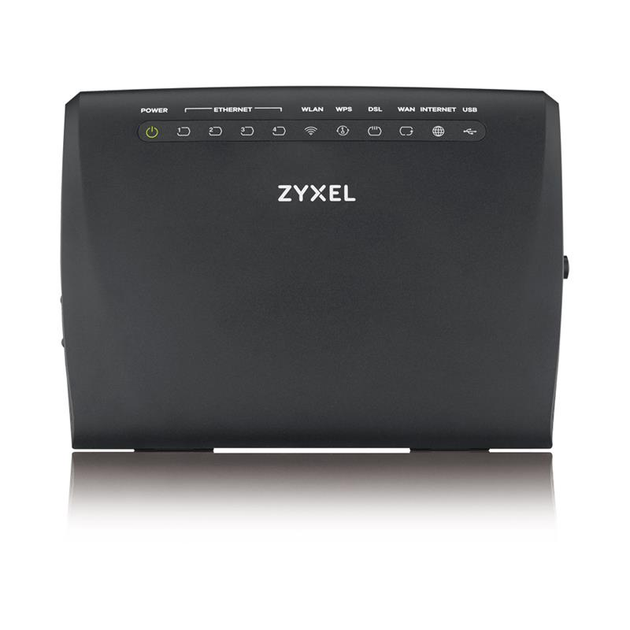 ADSL маршрутизатор ZYXEL VMG3312-T20A (VMG3312-T20A-EU01V1F) (N300, 1xGE WAN, 1хRJ-11, 4xFE LAN, 1хUSB2.0, Wireless N/VDSL2, ADSL2+, 2 антени) - зображення 3