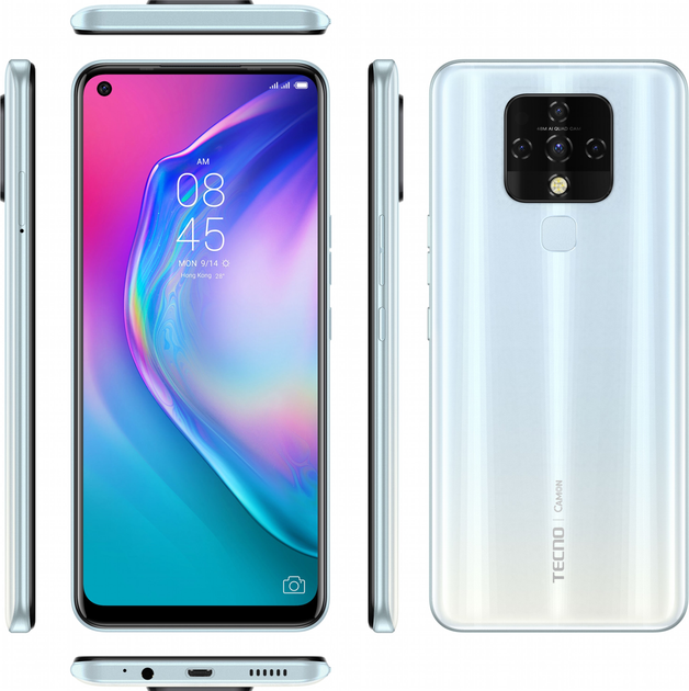 Мобільний телефон Tecno Camon 16 SE 6/128 GB Cloud White - зображення 3