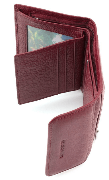 Женский кошелек из кожи Marco Coverna 12х10х2,5 см (acs0024526) - Фото 3 Женский кошелек из кожи Marco Coverna 12х10х2,5 см (acs0024526) - изображение 3