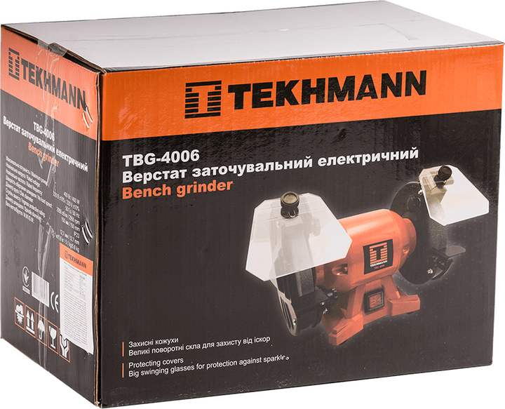 Точильний верстат Tekhmann TBG-4006 400 Вт 150 мм (846847) - зображення 4