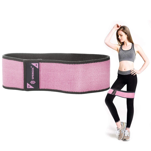 Резинка для фитнеса и спорта тканевая Springos Hip Band Size M FA0110 - изображение 7