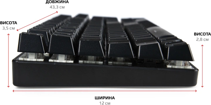 Клавиатура проводная MOTOSPEED CK104 RGB USB ENG, UKR, RUS Outemu Red (mtck104cmr) - изображение 9