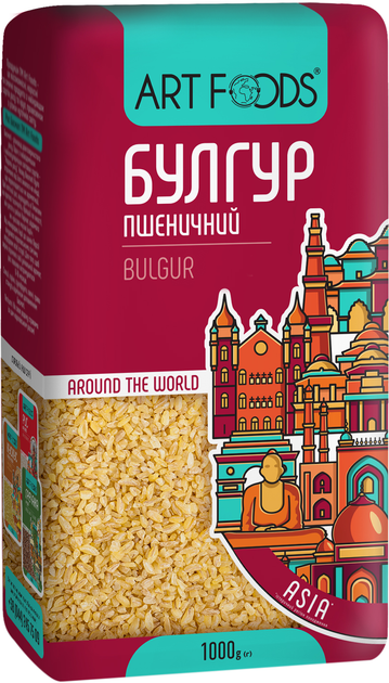 Крупа ArtFoods Булгур 1 кг (8697686879345_4820191592575) - изображение 1