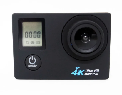 Экшн камера с аквабоксом и набором креплений Action Camera A100 WiFi 4K два экранама Черная + пульт - Фото 3 Экшн камера с аквабоксом и набором креплений Action Camera A100 WiFi 4K два экранама Черная + пульт - изображение 3