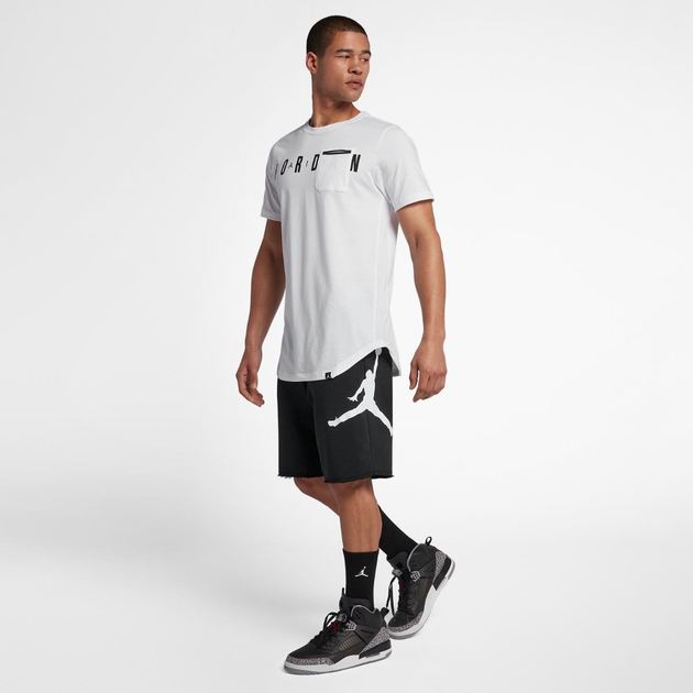 Шорты JORDAN M J JUMPMAN LOGO FLC SHORT S Черный AQ3115-010 от