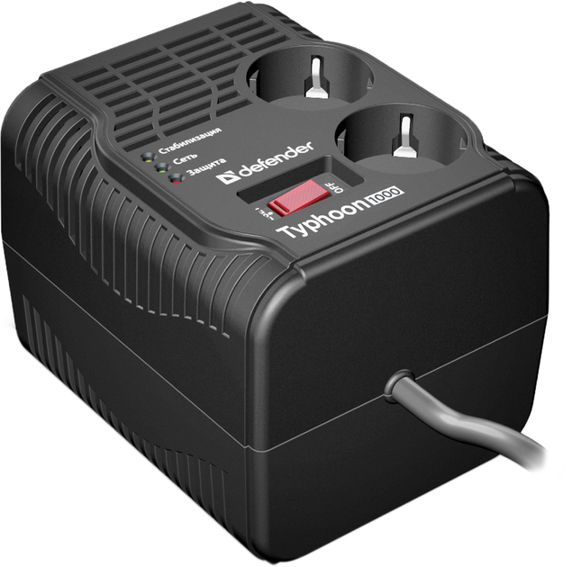 Стабилизатор напряжения Defender AVR Typhoon 1000 (99033) – фото ...