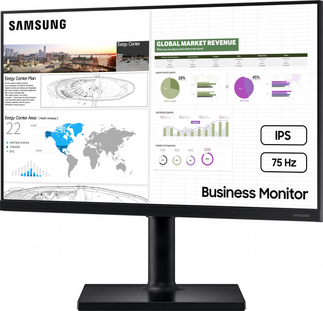 Монітор 24" Samsung LF24T450 Black (LF24T450FQIXCI) - зображення 6