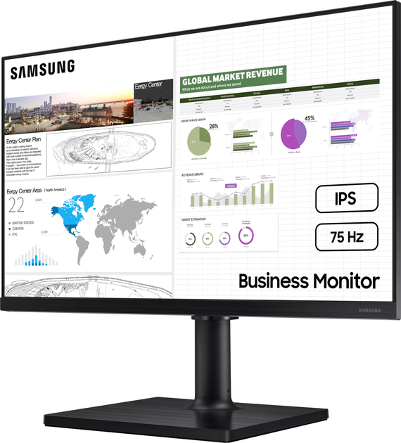 Монітор 24" Samsung LF24T450 Black (LF24T450FQIXCI) - зображення 8