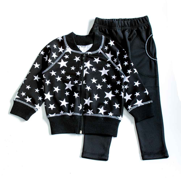 Спортивный костюм Звезды Interkids 5 лет 110см Черный 3412 от продавца ...