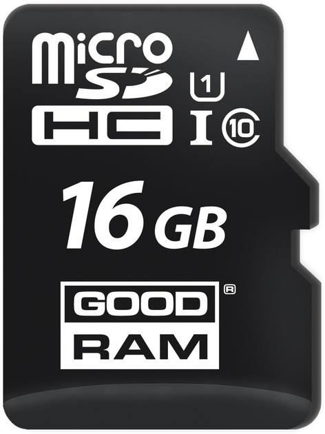 Карта памяти Goodram microSDHC 16GB UHS-I class 10 + adapter (M1AA-0160R12) - изображение 2