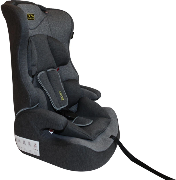 Автокрісло Happy Baby Baby Car Seat HB616 15-36 кг Dark Grey