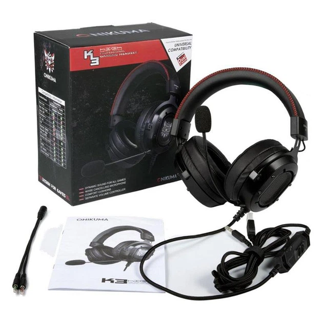 Игровые наушники Onikuma K3 с микрофоном и RGB подсветкой проводные Black (K3) - изображение 8