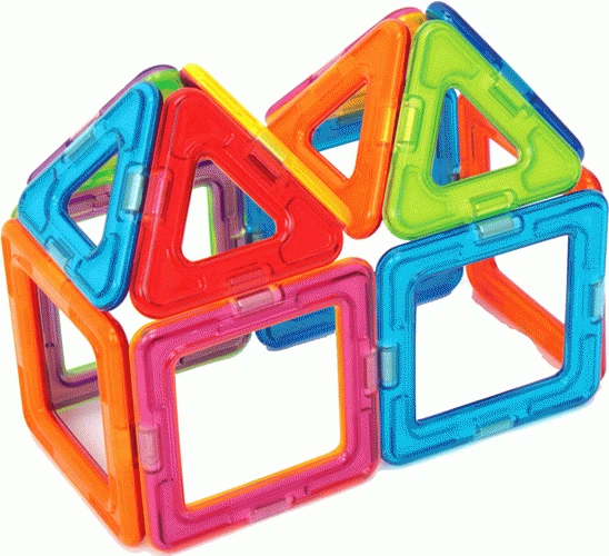 Klocki magnetyczne Magformers Podstawowy zestaw 14 elementów (701003) (8809134361092) - obraz 5