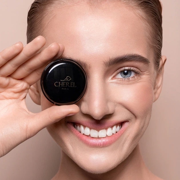 Румяна компактная двойная Cherel Satin Blush Soft Brown/Soft Biege 3 г (8018654126764) - изображение 2