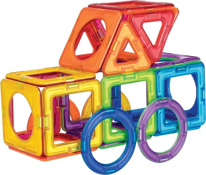 Magnetyczny zestaw konstrukcyjny Magformers Zestaw podstawowy plus 30 elementów (715015) (8809465534585) - obraz 3