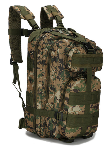 Тактический штурмовой военный городской рюкзак ForTactic 23-25 литров Американский пиксель - изображение 1