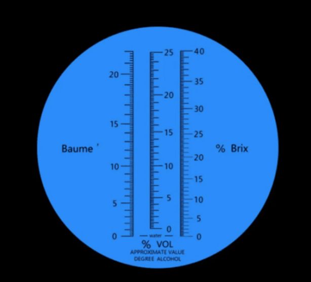 Портативний рефрактометр RHBW - 25 ATC три шкали (Baume 0-20%)(спирт 0-25%) (Brix 0-40%) (mdr_5444) - зображення 2