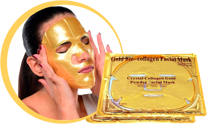 Маска гидрогелевая для лица Crystal Collagen Gold с коллагеном и био ...