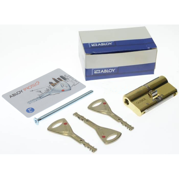 Цилиндр Abloy Protec2 HARD 98 мм (42х56) ключ/ключ латунь - Фото 6 Цилиндр Abloy Protec2 HARD 98 мм (42х56) ключ/ключ латунь - изображение 6