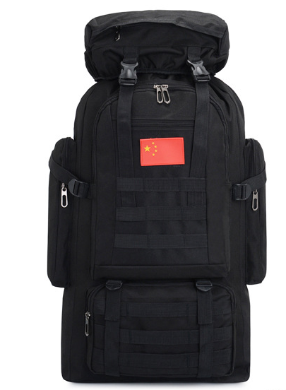 Тактичний туристичний міський рюкзак з системою M. O. L. L. E на 70л TacticBag Чорний - зображення 1