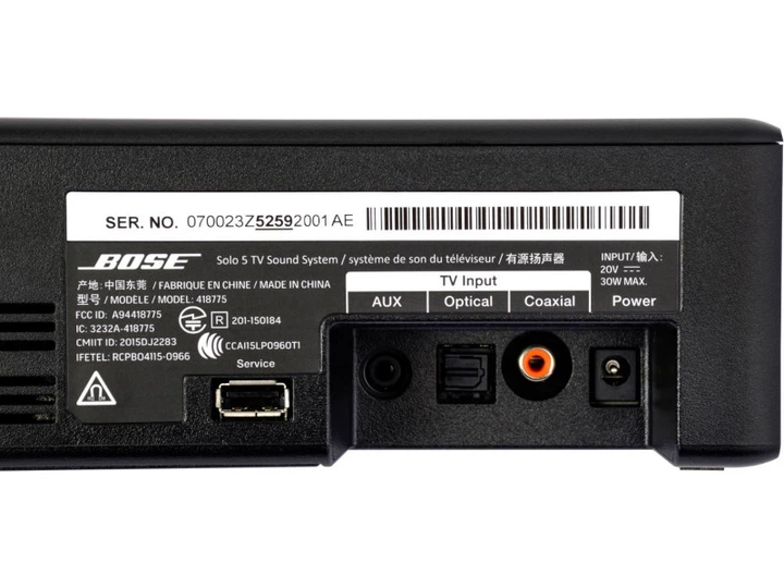 Саундбар Bose Solo 5 TV sound system – фото, отзывы