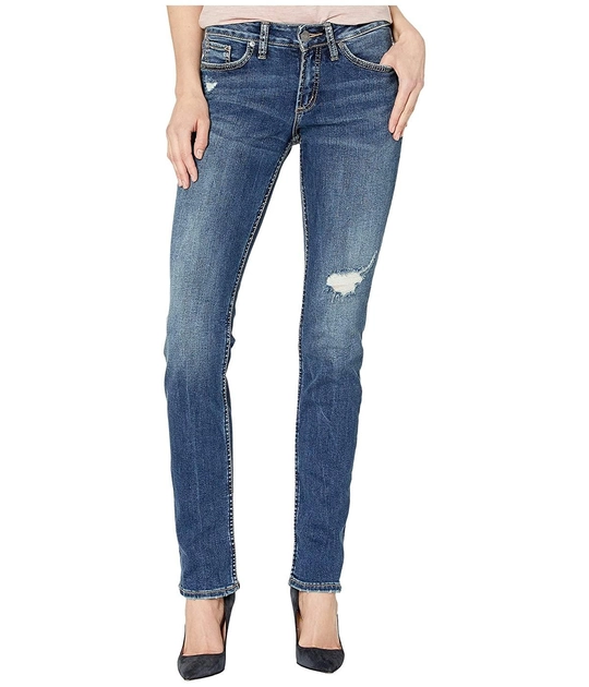 Джинсы Silver Jeans Co. Suki Mid-Rise Curvy Fit Straight Leg Jeans