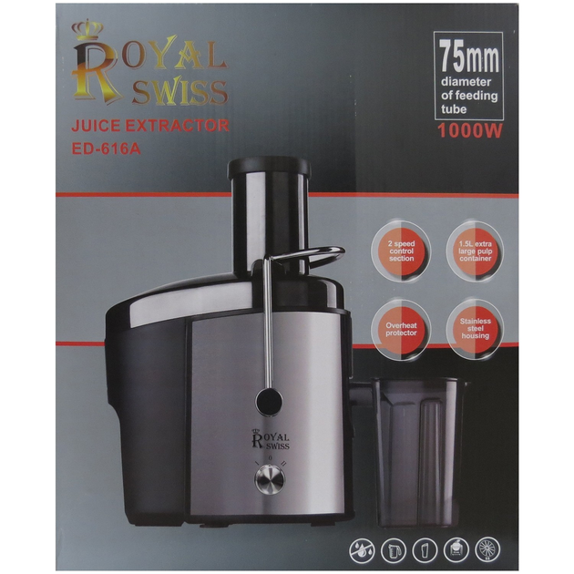 Соковыжималка Royal Swiss ED-616 A 615 - изображение 1