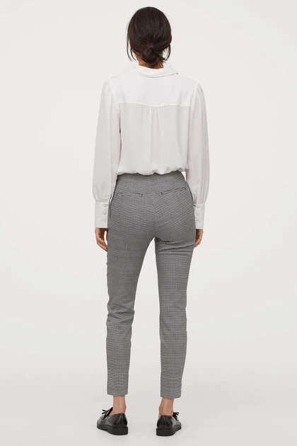 Штани H&M 32 біло чорний 6557849 - зображення 3