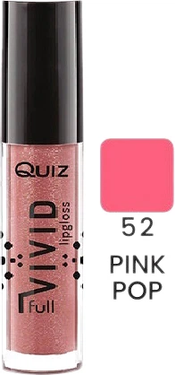Блеск помада Quiz Vivid Full Brilliant lipgloss Увлажняющий 52 Pink Pop 5 мл (5906439014425) - Фото 1 Блеск помада Quiz Vivid Full Brilliant lipgloss Увлажняющий 52 Pink Pop 5 мл (5906439014425) - изображение 1