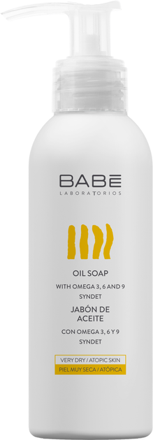 Акція на Олійне мило для душу BABE Laboratorios Travel Size для чутливої сухої й атопічної шкіри 100 мл від Rozetka