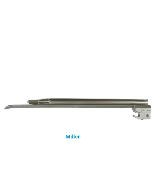 Клинки Miller для ларингоскопов Flexicare металеві звичайні багаторазові розмір 0 - зображення 1