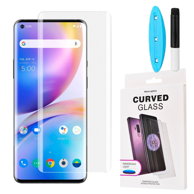 Защитное стекло Dk Uv Curved для Oneplus 8 Pro Clear фото отзывы характеристики в интернет 8801