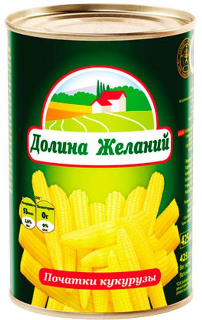 Початки кукурузы целые Долина Желаний 425 мл (4820086921183) – ROZETKA ...