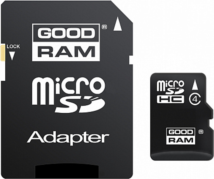 Карта памяти Goodram microSDHC class 4 SD adapter 16Gb - изображение 1